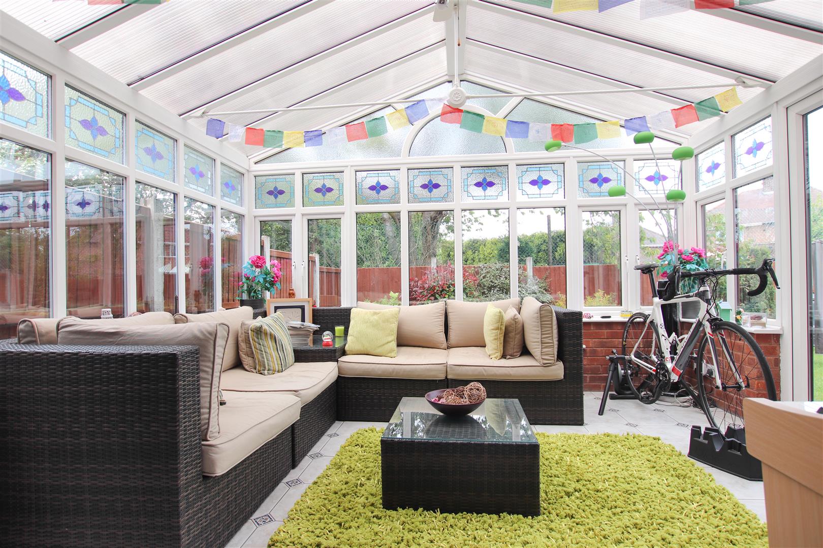 HALF BRICK & UPVC DOUBLE GLAZED CONSERVATORY